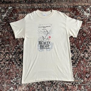 Vintage Beauty and the Beast Cream Tshirt